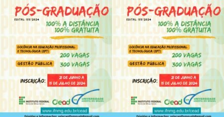 IFNMG oferece vaga para pós-graduação a distância: Saiba como participar do processo seletivo