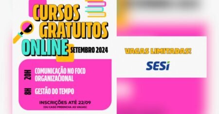 Cursos à distância no SESI-PE: Comunicação no Foco Organizacional e Gestão do Tempo